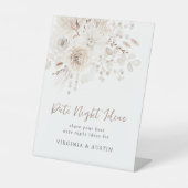 Panneau de piédestal pour soirée en amoureux Perle (Recto)