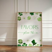 Panneau de piédestal pour St. Patrick's Day Vert P