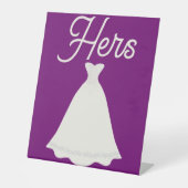 Panneau de piédestal - Robe de mariée (Recto)