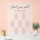 Panneau de plan de table en acrylique Elegant Scri (Mariage)
