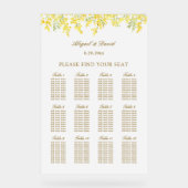 Panneau de plan de table en acrylique pour mariage (Recto)