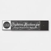 Panneau de plaque de nom de porte de bureau - Logo (Devant)