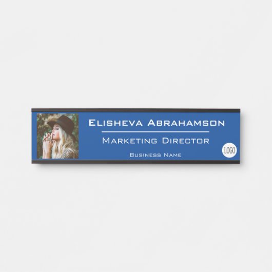Panneau de plaque de nom de porte de bureau - Phot (Devant)