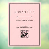 Panneau de porte code QR Black Pink (Feuille 3)
