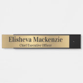Panneau de porte de bureau 25 cm Plaque nominative (Devant)