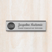 Panneau de porte de bureau avec plaque de nom de l (Devant)