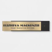 Panneau de porte de bureau Plaque nominative en fa (Devant)