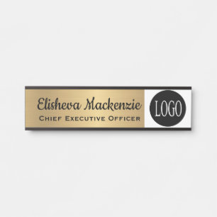 Panneau de Porte de Bureau Votre Logo Ici Plaque d