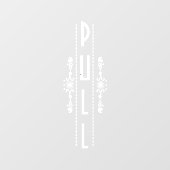 Panneau de porte décoratif à tirer, (Feuille)