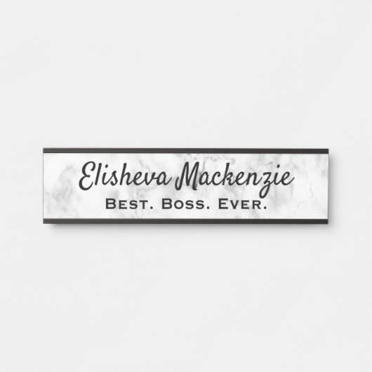 Panneau de porte Enseigne Plaque de nom de bureau (Devant)