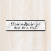 Panneau de porte Enseigne Plaque de nom de bureau (Devant)