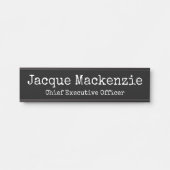 Panneau de porte pour plaque nominative de bureau (Devant)