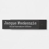 Panneau de porte pour plaque nominative de bureau (Devant)