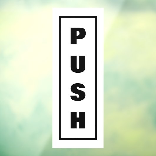 Panneau de porte poussoir, (Feuille 3)