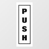 Panneau de porte poussoir, (Feuille)