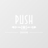 Panneau de porte poussoir, (Feuille)