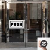 Panneau de porte poussoir, (Porte de bureau)