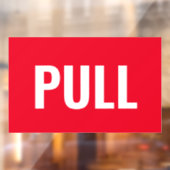 Panneau de porte "PULL", rouge/blanc ou votre mess (Feuille 2)