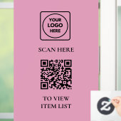 Panneau de porte QR Code Menu Scan Business Pro (Maison)