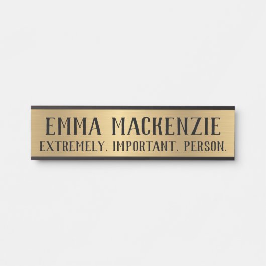 Panneau de porte suspendu de bureau drôle Plaque d (Devant)