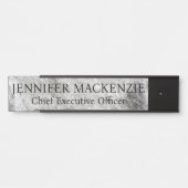 Panneau de porte suspendu en marbre gris Plaque de (Devant)