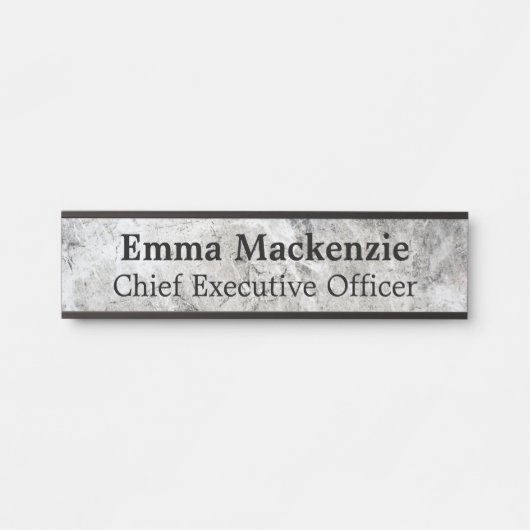 Panneau de porte suspendu en marbre gris Plaque de (Devant)