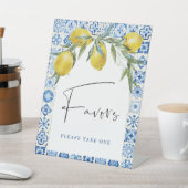 Panneau de préférences en carreaux bleus méditerra (In SItu)