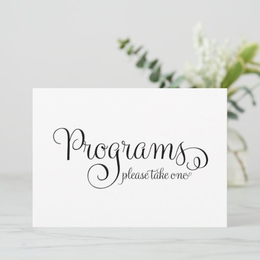 Panneau de programme de mariage, (Debout devant)
