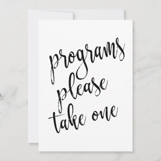 Panneau de programmes à emporter abordable (Devant)