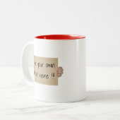 Panneau de protestation en carton Modèle café Mug (Devant gauche)