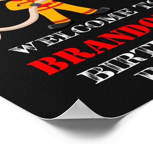 Panneau de réception pompier affiche pompier (Coin)