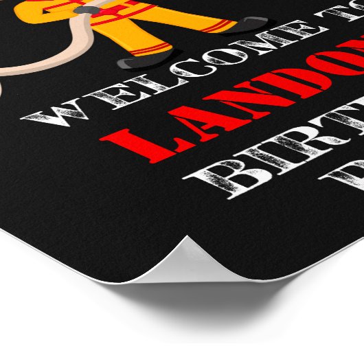 Panneau de réception pompier affiche pompier (Coin)