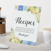 Panneau de recette Fête des mariées de citrons ble (In SItu)