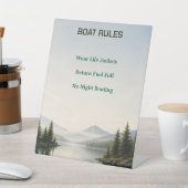 Panneau de règles de bateau de location de maison (In SItu)