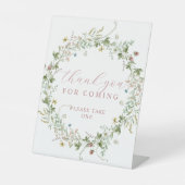 Panneau de remerciement pour Boho Rustic Wildflowe (Recto)