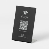 Panneau de réseau Wifi QR code pour les Médias Soc (Recto)