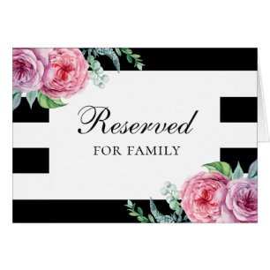Panneau de réservation de mariage boho. Fleurs ros