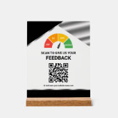 Panneau de rétroaction client QR Code sans contact (Recto)