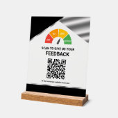 Panneau de rétroaction client QR Code sans contact (Angle)