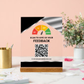 Panneau de rétroaction client QR Code sans contact (Mariage)