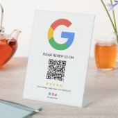 Panneau de révision Google pour entreprise avec QR (In SItu)