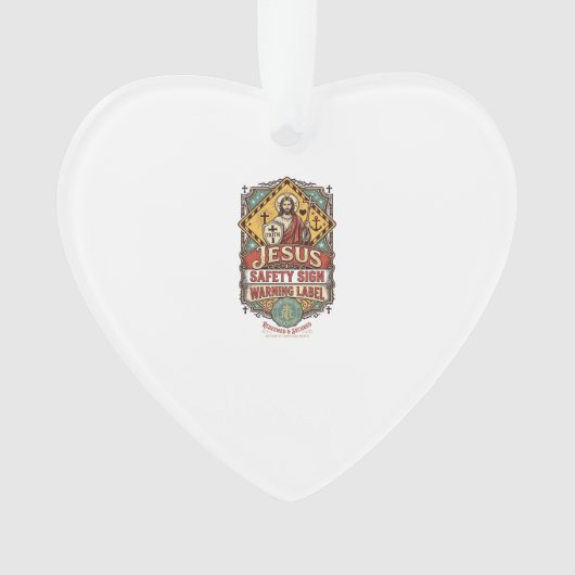 Panneau de sécurité Jésus Étiquette d'avertissemen (devant)
