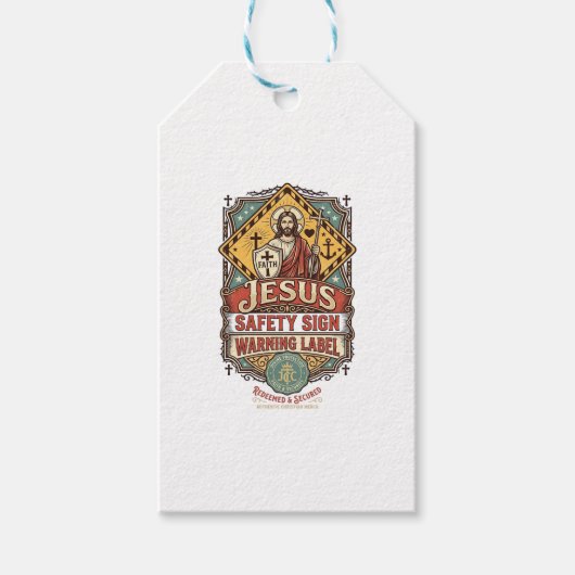 Panneau de sécurité Jésus Étiquette d'avertissemen (Devant)