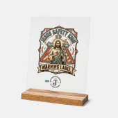 Panneau de sécurité Jésus Étiquette de signalisati (Angle)