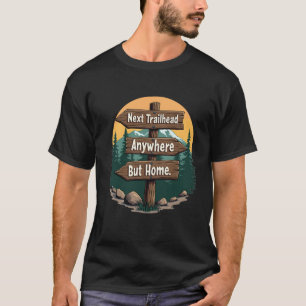 Panneau de sentier du parc national rétro T-shirt