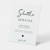 Panneau de service de navette de mariage à écritur (Recto)