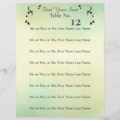 Panneau de siège Mariage de la feuille de la soiré (Devant)