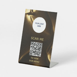 Panneau de signalisation - Affichage du menu QR