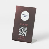 Panneau de signalisation - Affichage du menu QR (Recto)