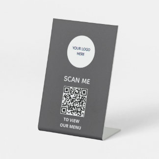 Panneau de signalisation - Affichage du menu QR